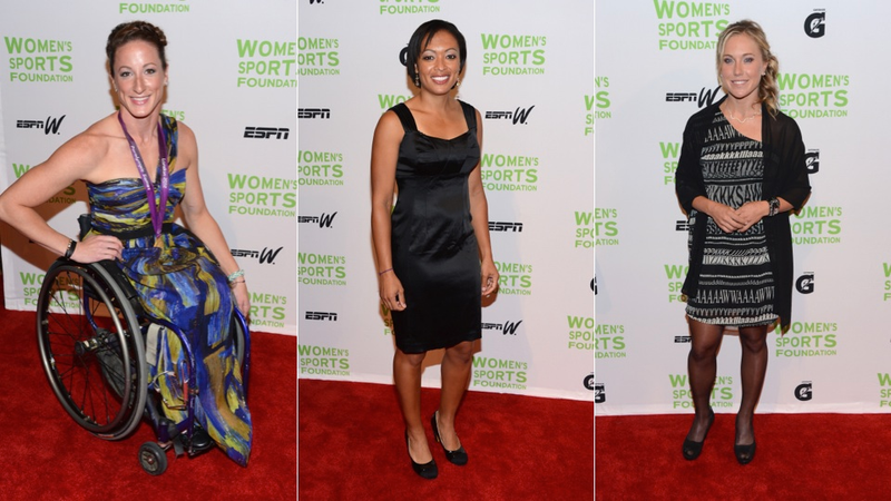 Illustration for article titled Gold Medals and Gold Dresses at the Salute to Women in Sports Gala